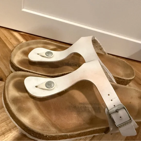 Birkenstock Gizah Women's White Sandals size 38 - Picture 8 of 12